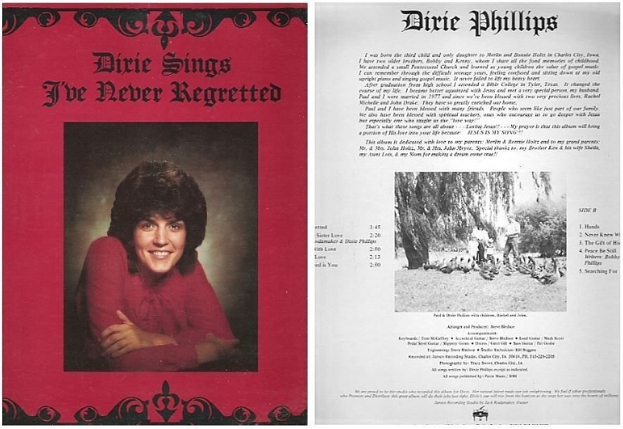 Phillips, Dixie / I&#39;ve Never Regretted (1984) / Jaroco 72784 / Still Sealed