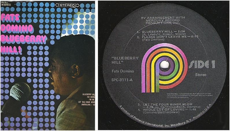 Domino, Fats / Blueberry Hill (1967) / Pickwick SPC-3111 (Album, 12" Vinyl)