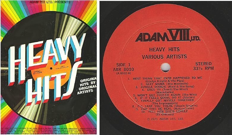 Various Artists / Heavy Hits (1974) / Adam VIII Ltd. A8R-8010