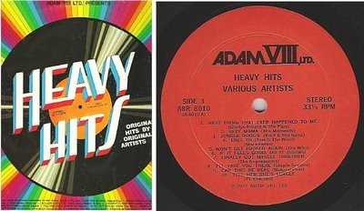Various Artists / Heavy Hits (1974) / Adam VIII Ltd. A8R-8010