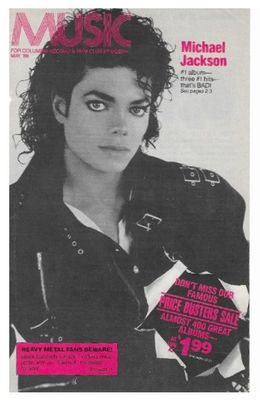 Jackson, Michael / Music Catalog Cover Photo (1988)