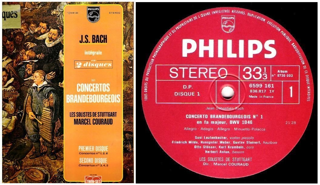 Couraud, Marcel / Concertos Brandebourgeois (1960's) / Philips 6730 003 (Album, 12" Vinyl) / France