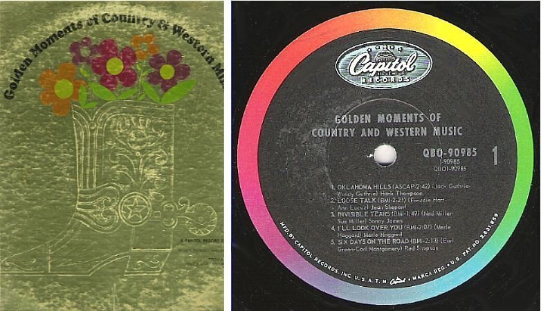 Various Artists / Golden Moments of Country and Western Music / Capitol QBO-90985 / Two LP Set