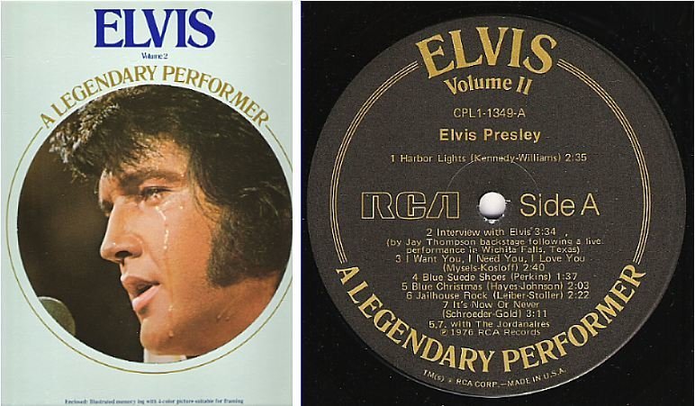 Presley, Elvis / A Legendary Performer Volume 2 (1976) / RCA CPL1-1349