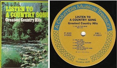 Various Artists / Listen to a Country Song (1975) / Columbia House 3P-6323 / Three LP Box Set