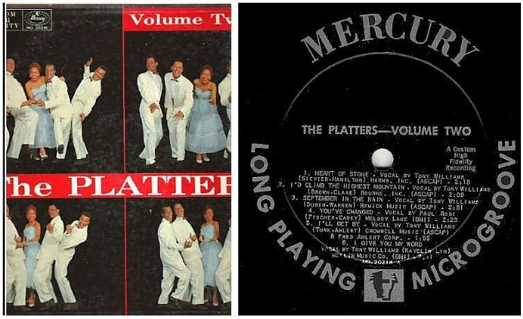 Platters, The / Volume Two (1956) / Mercury MG 20216 (Album, 12" Vinyl)