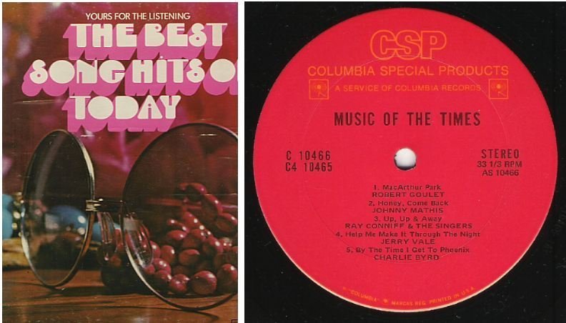 Various Artists / The Best Song Hits of Today (1970's) / Columbia Special Products C4-10465 (Album, 12" Vinyl) / 4 LP Box Set