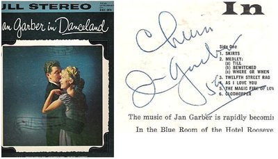 Garber, Jan / In Danceland (1959) / Decca DL-78867 (Album, 12" Vinyl) / Autographed