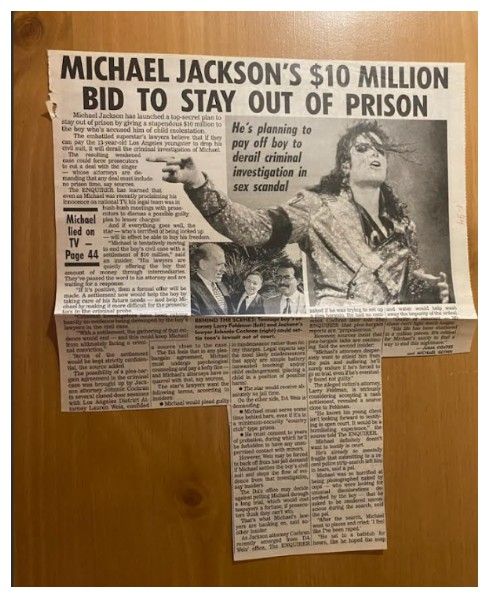Jackson, Michael / Michael Jackson&#39;s $10 Million Bid to Stay Out of Prison (1994)