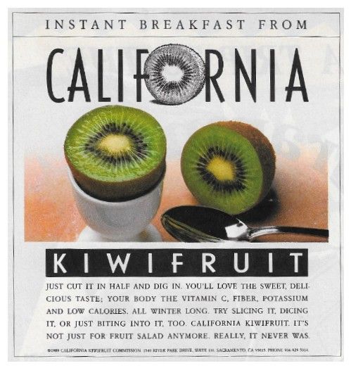 California Kiwifruit / Instant Breakfast (1989)
