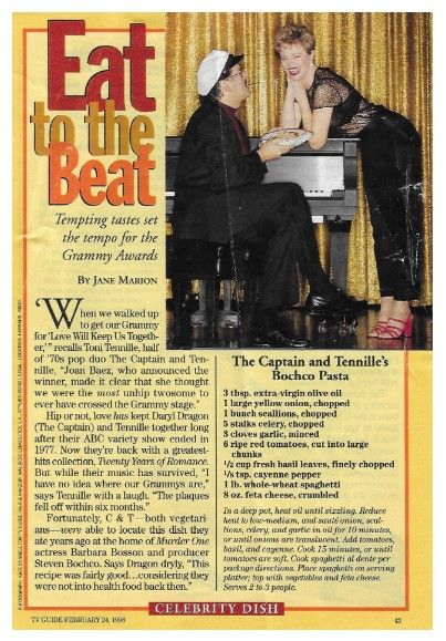 Captain + Tennille, The / Bochco Pasta (1996)