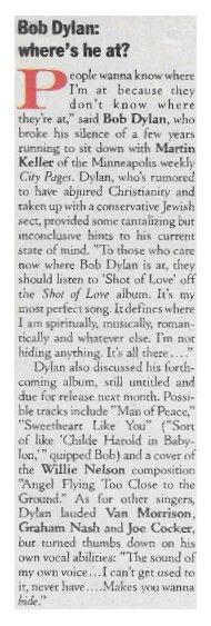 Dylan, Bob / Where&#39;s He At? (1983)