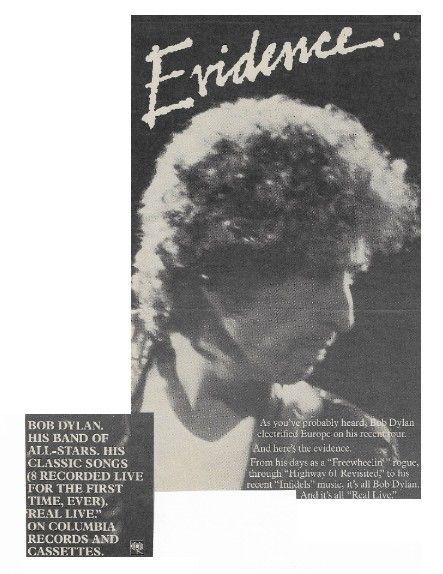 Dylan, Bob / Real Live (1984) / Evidence.
