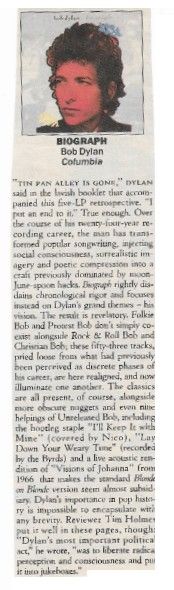 Dylan, Bob / Biograph (1986)