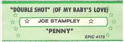 Stampley, Joe / Double Shot (Of My Baby&#39;s Love) (1983) / Epic 4173 (Jukebox Title Strip)