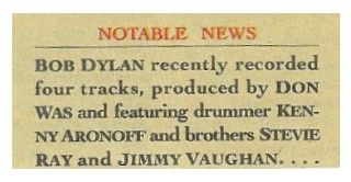 Dylan, Bob / Four Tracks-Produced by Don Was (1990)
