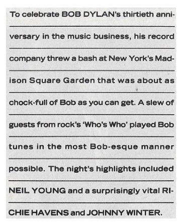 Dylan, Bob / Thirtieth Anniversary in the Music Business (1992)
