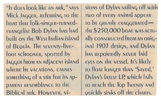 Dylan, Bob / It Does Look Like an Ark (1980)