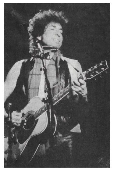 Dylan, Bob / On Stage-Vest-Scarf-Acoustic Guitar (1990s)