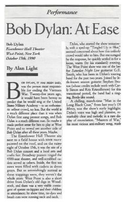 Dylan, Bob / Bob Dylan: At Ease (Eisenhower Hall Theater) (1990)