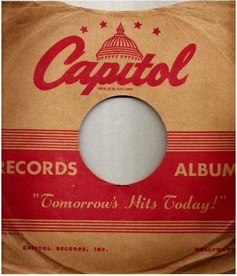 Capitol / Tomorrow&#39;s Hits Today! / Tan-Red (Record Company Sleeve) / Set of 2