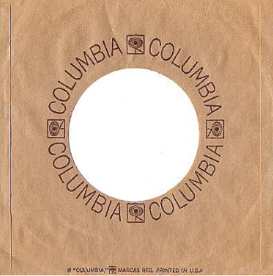 Columbia / Logos Form a Circle / Tan-Brown (Record Company Sleeve, 7&quot;)