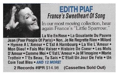 Piaf, Edith / France&#39;s Sweetheart of Song