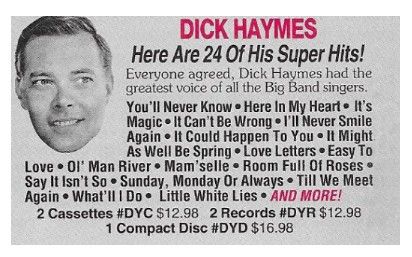 Haymes, Dick / Here Are 24 of His Super Hits!
