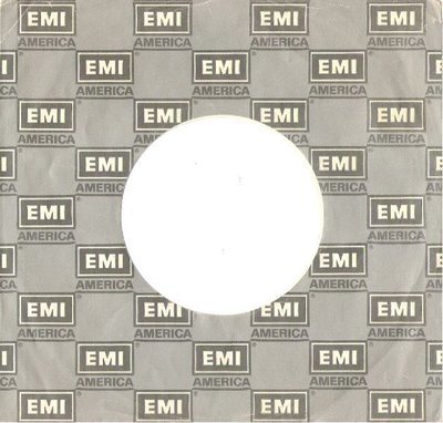 EMI America / Logo Shown in Repeating Pattern / Silver-Gray-White / Glossy (Record Company Sleeve, 7&quot;)