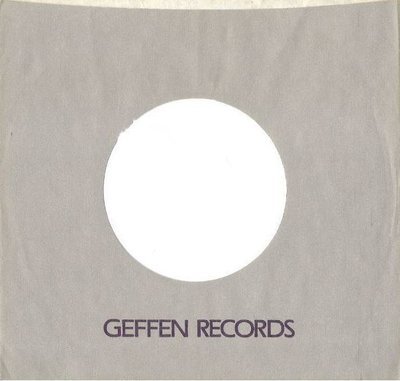Geffen / &quot;Geffen Records&quot; (1980&#39;s) / Gray, Dark Purple, White (Record Company Sleeve, 7&quot;)