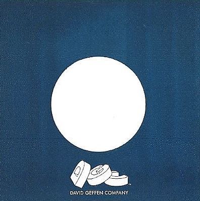Geffen / The David Geffen Company / Dark Blue-White / Glossy (Record Company Sleeve, 7&quot;)