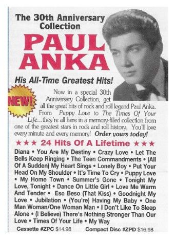 Anka, Paul / The 30th Anniversary Collection