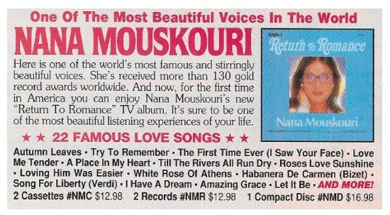 Mouskouri, Nana / Return to Romance
