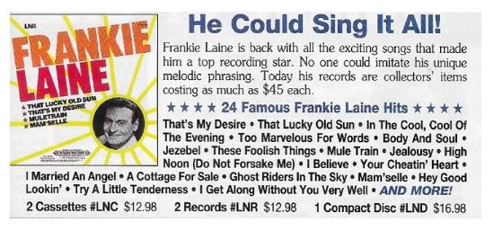 Laine, Frankie / 24 Famous Frankie Laine Hits