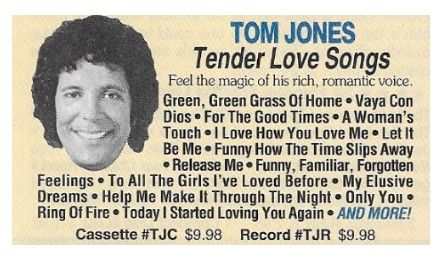 Jones, Tom / Tender Love Songs