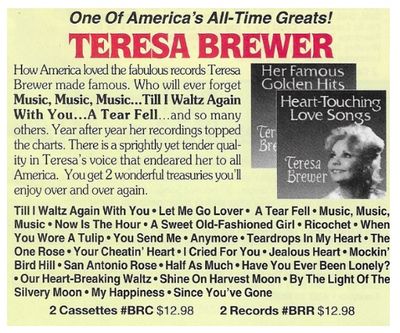 Brewer, Teresa / One of America&#39;s All-Time Greats!