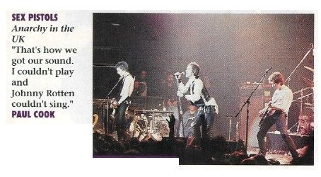 Sex Pistols / Anarchy in the UK (Paul Cook Quote)