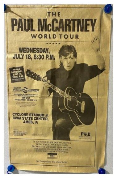 McCartney, Paul / World Tour - Ames, Iowa (1990)