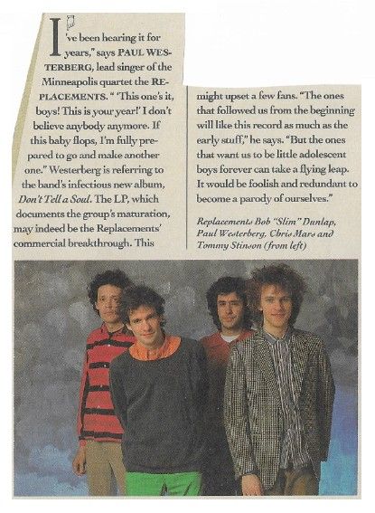 Replacements, The / Infectious New Album (1989)