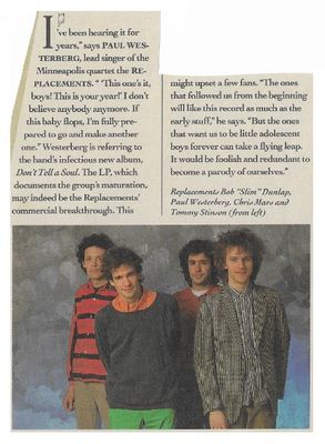 Replacements, The / Infectious New Album (1989)