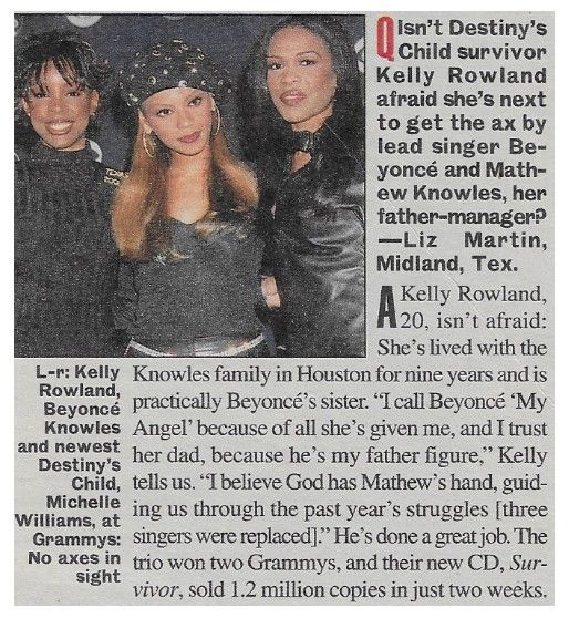 Destiny's Child / Kelly Rowland Afraid She's Next (2001)