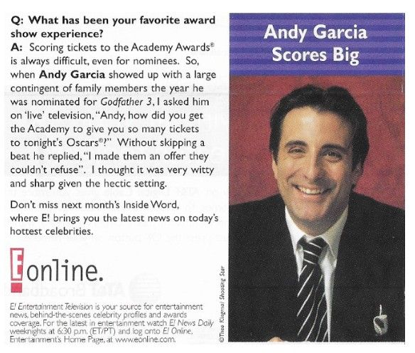 Garcia, Andy / Andy Garcia Scores Big (2001)