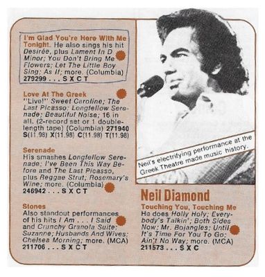 Diamond, Neil / I'm Glad You're Here with Me Tonight (1977)