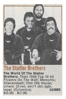 Statler Brothers, The / The World of The Statler Brothers (1973)