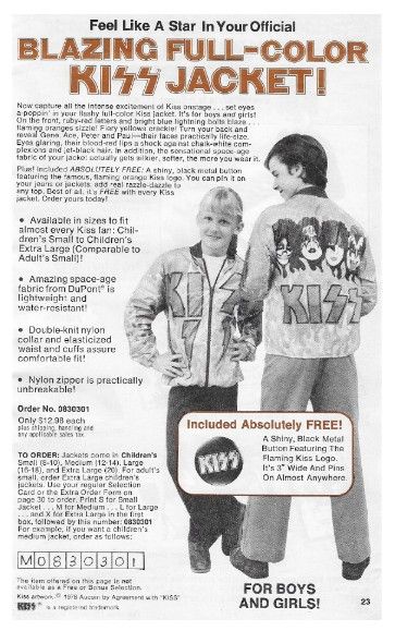 Kiss / Blazing Full-Color Kiss Jacket! (1978)