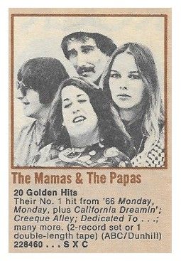 Mamas + Papas, The / 20 Golden Hits (1973)