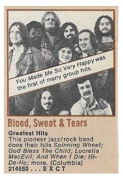 Blood, Sweat + Tears / Greatest Hits (1972)