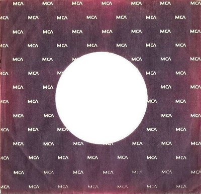 MCA / Repeated Pattern (1972) / Black with White Print (Record Company Sleeve, 7&quot;)