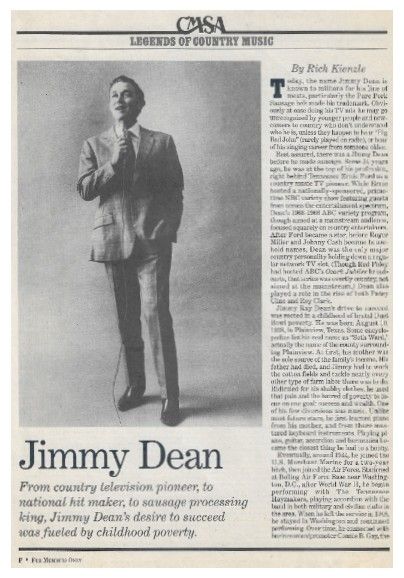 Dean, Jimmy / Legends of Country Music