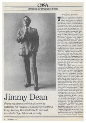 Dean, Jimmy / Legends of Country Music